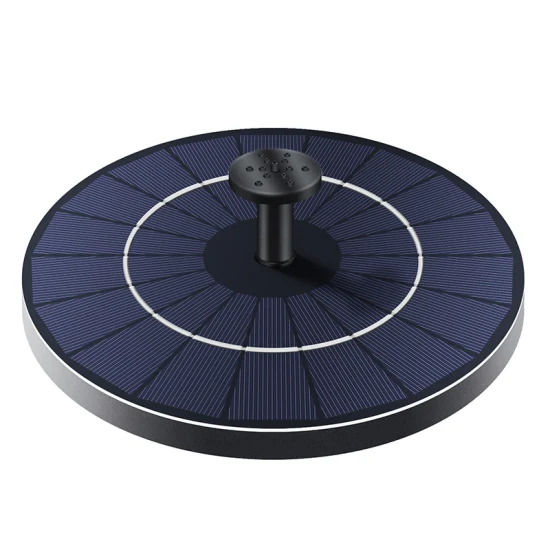 Baobiao 7 Boquillas 3.5W Mini Flotante Cerca Estanque Solar Baño de Aves Jardín Bomba de Fuente Sumergible de Agua con Luz LED RGB