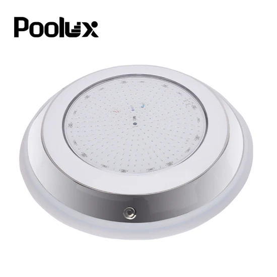 Poolux 2023 nuevo IP68 RGB 12V 304 Lámpara de piscina subacuática de acero inoxidable rellena de resina luces LED para piscina delgadas