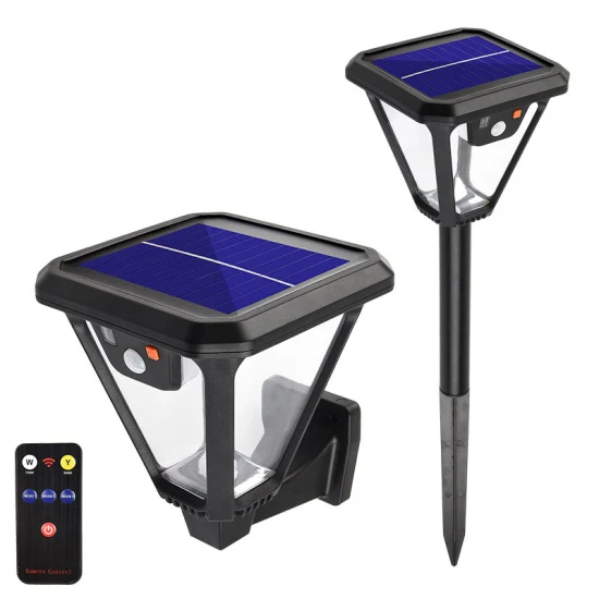 ABS Luz de calle Jardín Spike Yard Lámpara impermeable LED Luz de pared solar Jardín decorativo al aire libre Paisajismo Solar 2 en 1 Luces de pared